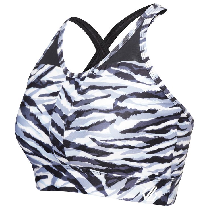 DARE2B Sports Bra Mantra Bra Black White Zebra Overview