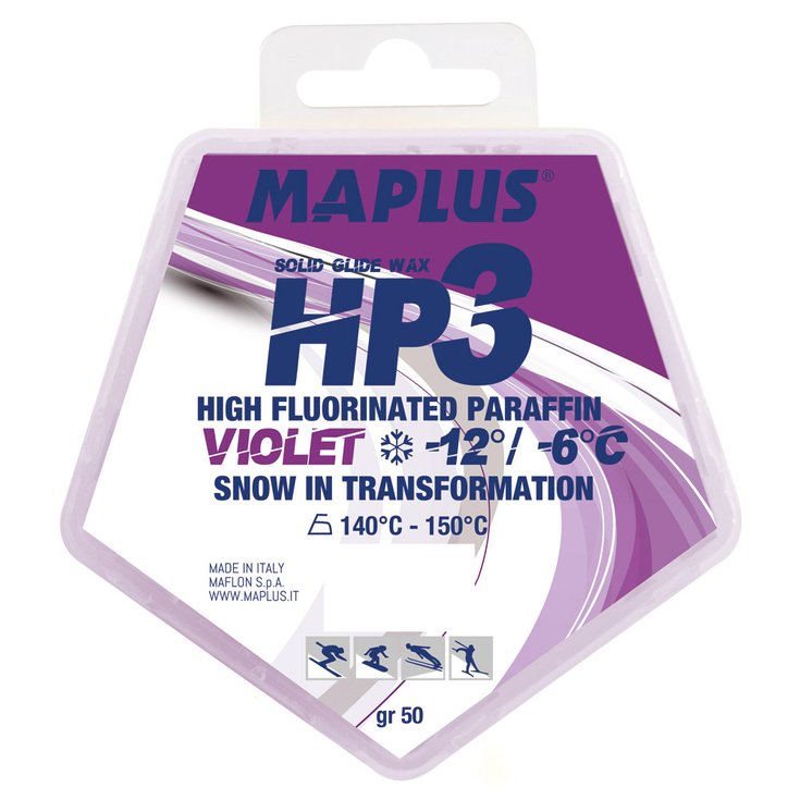 Maplus Langlaufski-Gleitwachs HP3 Violet 50gr Präsentation