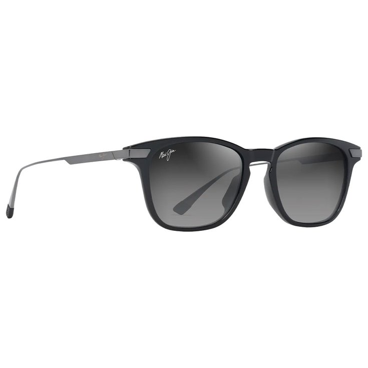 Maui Jim Sunglasses Mana'olana Noir Brillant Gris Acier Neutral Grey MauiBrilliant Overview