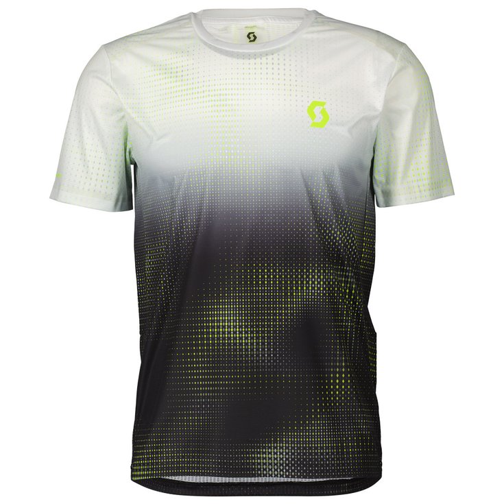 Maglietta da trail Scott RC Run S S Men s White Yellow Estate 2023 Glisshop