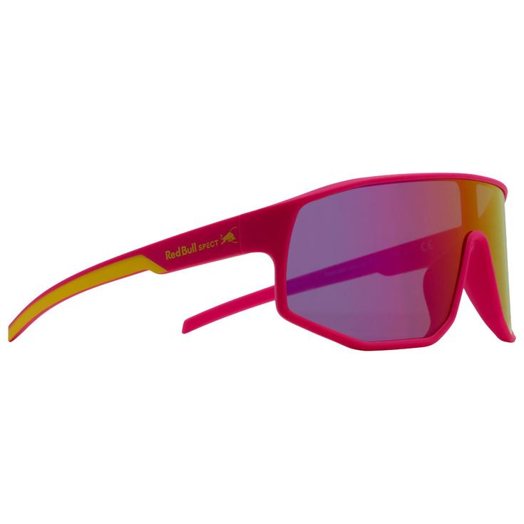 Red Bull Spect Zonnebrillen Dash Neon Pink Yellow Smoke Pink Yellow Mirror Voorstelling