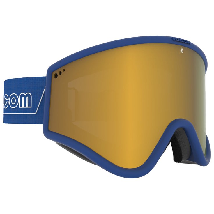 Volcom Masque de Ski Yae Dark Blue/White Gold Chrome Présentation