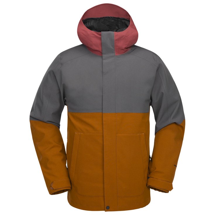Volcom Ski Jacket Brighton Full Zip Jacket Caramel Overview