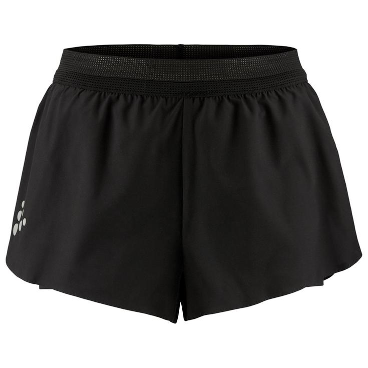 Craft Short de trail Pro Hypervent Split Short 2 W Black Présentation