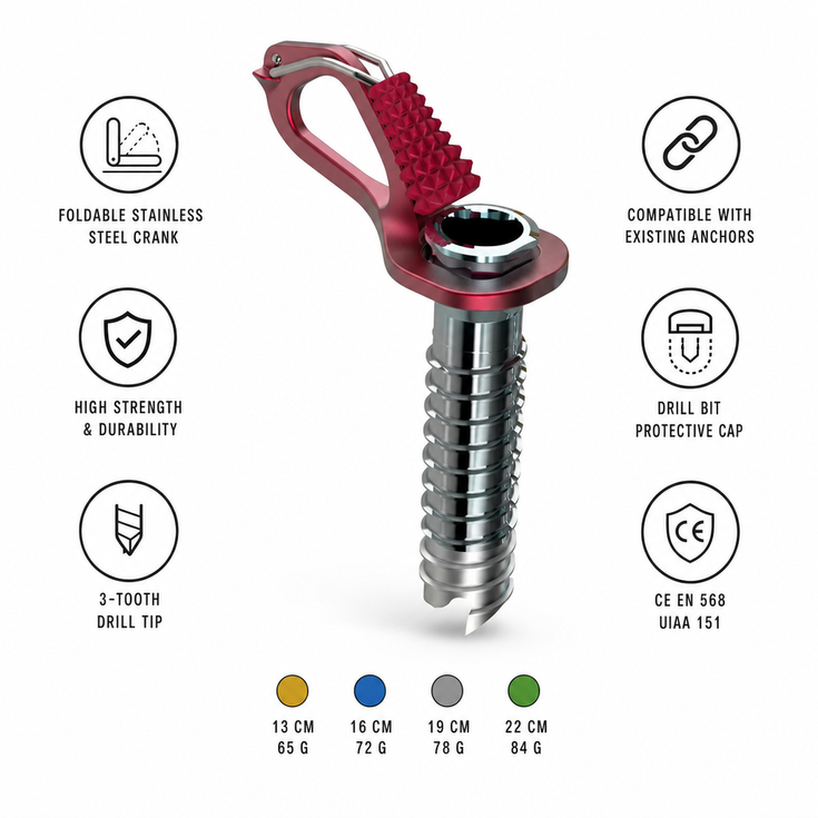 Blue Ice Ice Screws Aero Lite Keypoints