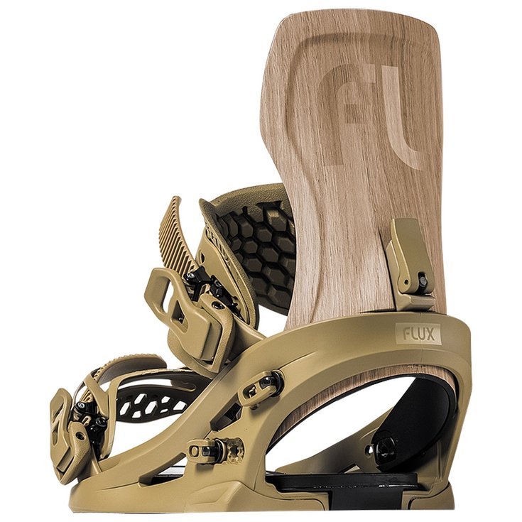 Flux Snowboard Binding XF Natural Wood Overview