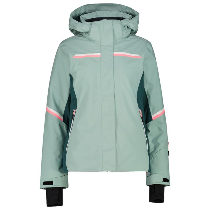CMP Ski Jacket Woman Jacket Zip Hood Jade Overview