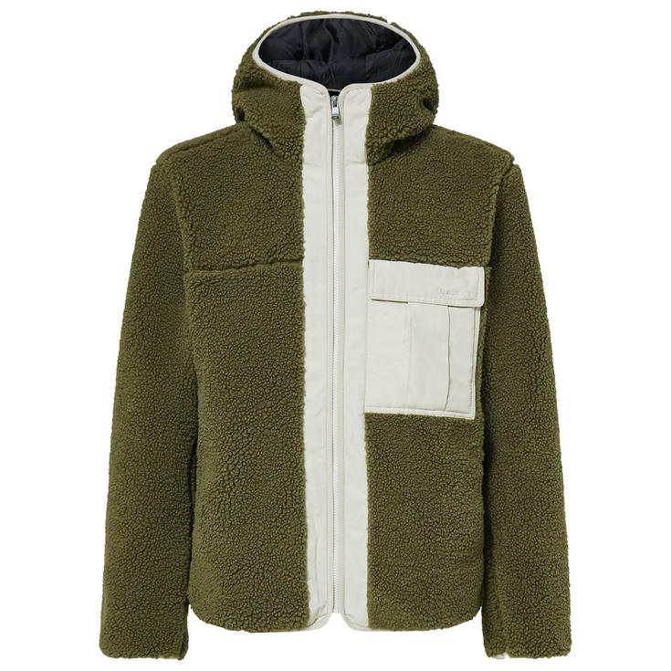 Oakley Polar Snowdrift Full Zip Sherpa Army Green Presentación