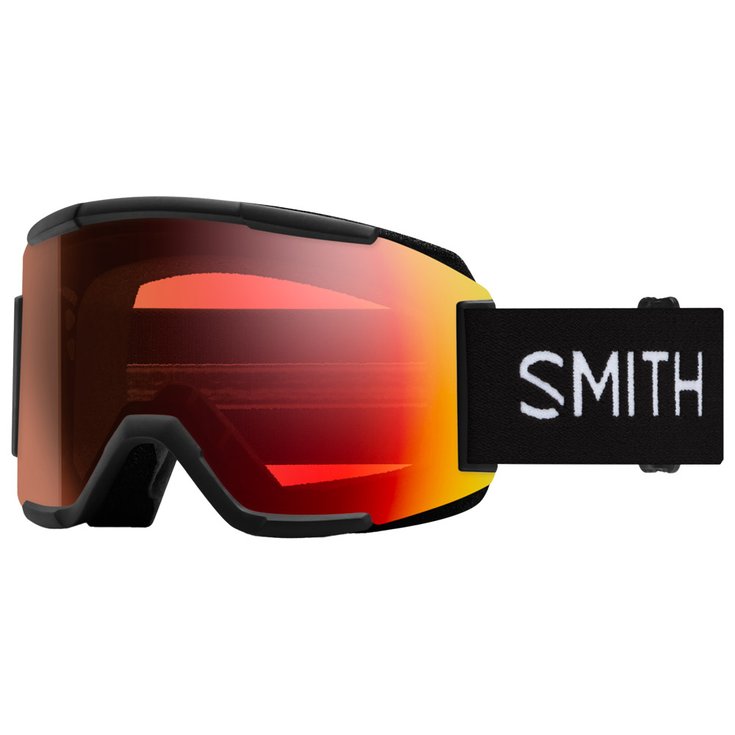 Skibrille Smith Squad Black Chromapop Pro Photochromic Red Mirror - Winter  2025 | Glisshop