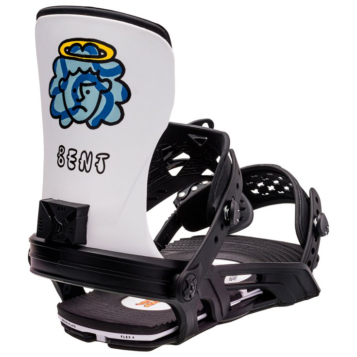 Bent Metal Snowboard Binding Axtion Black White Overview