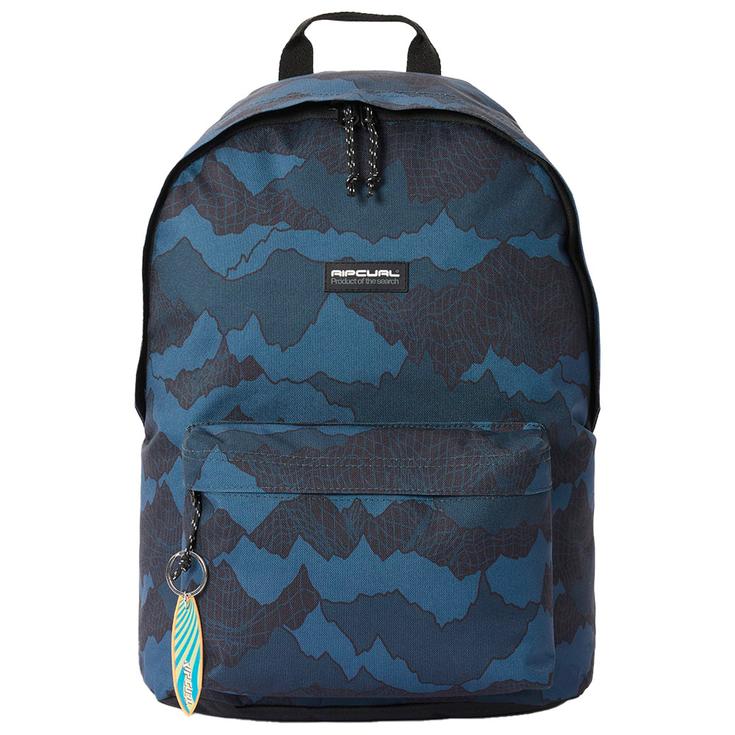 Rip Curl Mochila Dome 17L Camo Check Black Navy Presentación