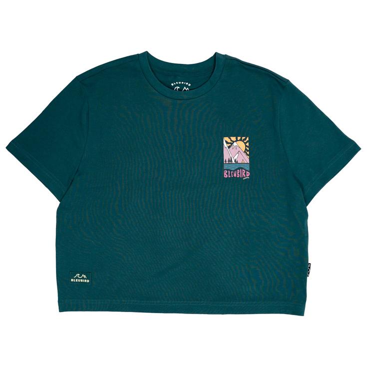 Bleubird Tee-Shirt Solace Cropped Teal Overview