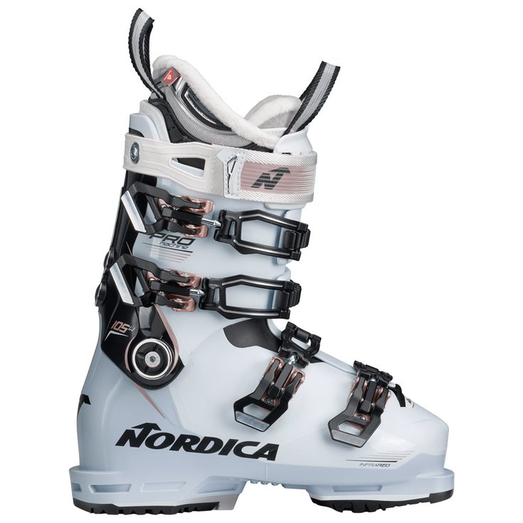 Nordica Chaussures de Ski Pro Machine 105 W White-Black-Pink Derrière