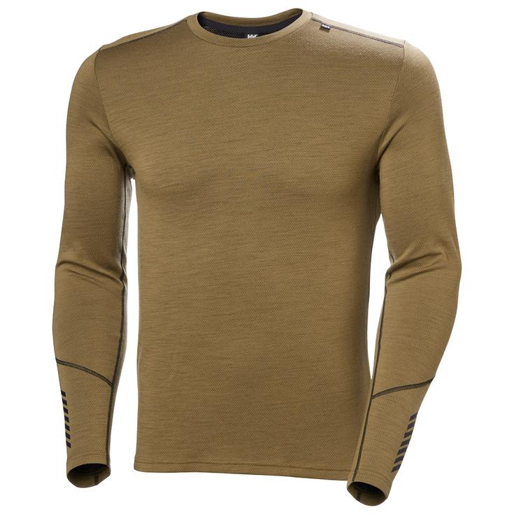 Helly Hansen Intimo Tecnico Lifa Merino Midweight Crew Sepia Presentazione
