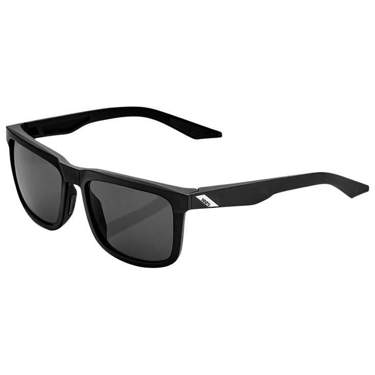 100 % Gafas Blake Soft Tact Black Smoke Lens Presentación