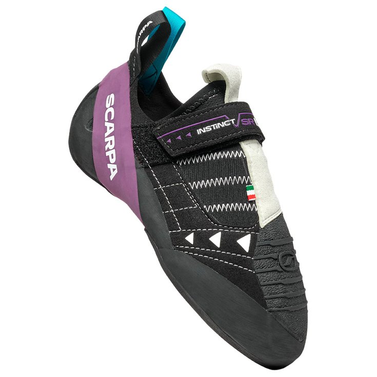 Scarpa Chaussons d'escalade Instinct VSR LV Black Violet Milk Présentation