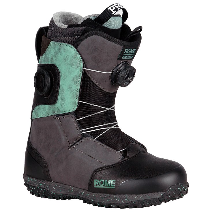 Rome Boots Women's Bodega Boa Black/Teal Black/Teal Voorstelling