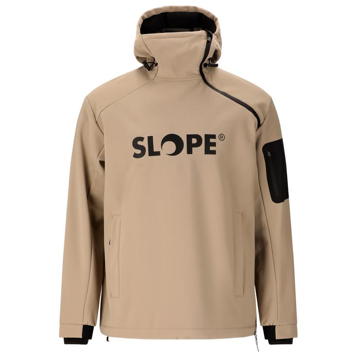 Slope Skijassen Fletcher M's Softshell Hoodie Roasted Cashew Voorstelling