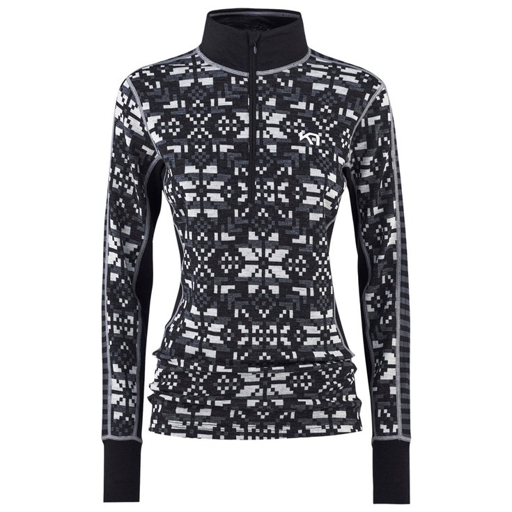 Kari Traa Sous-vêtement technique Else Half Zip Black Overview