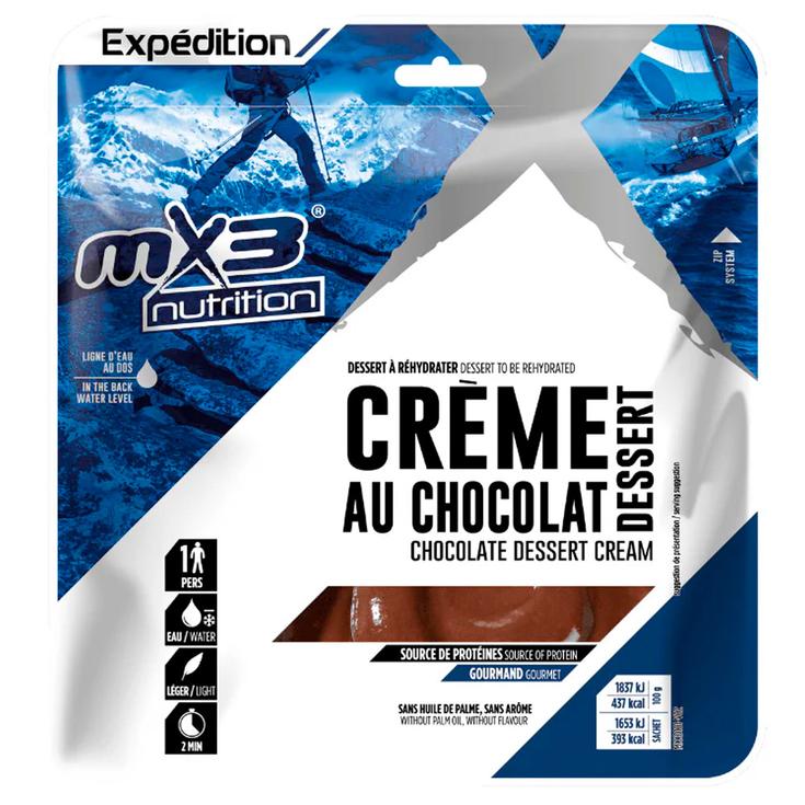 MX3 Gevriesdroogde maaltijd Crème Chocolat 90 g Voorstelling