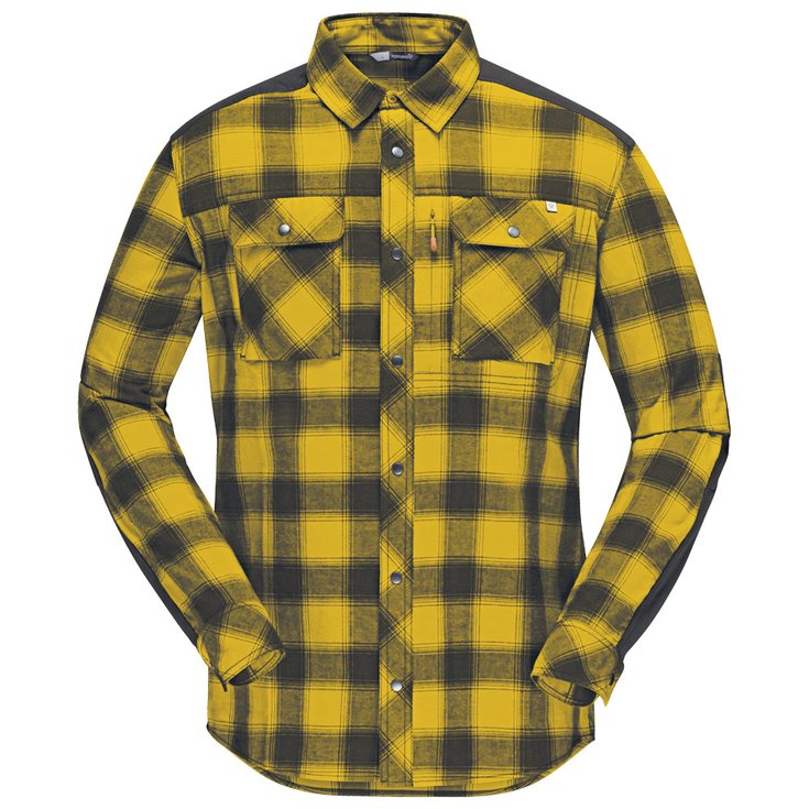 Norrona Hiking shirt Svalbard Flannel M's Golden Palm Overview