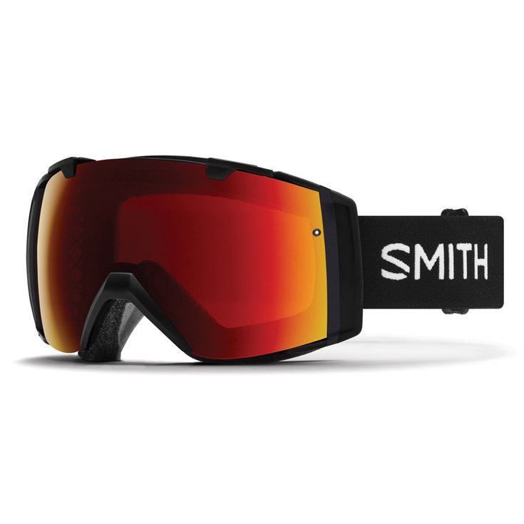 Smith Masque de Ski I/O Black ChromaPop Sun Red Mirror + ChromaPop Storm Rose Flash Présentation