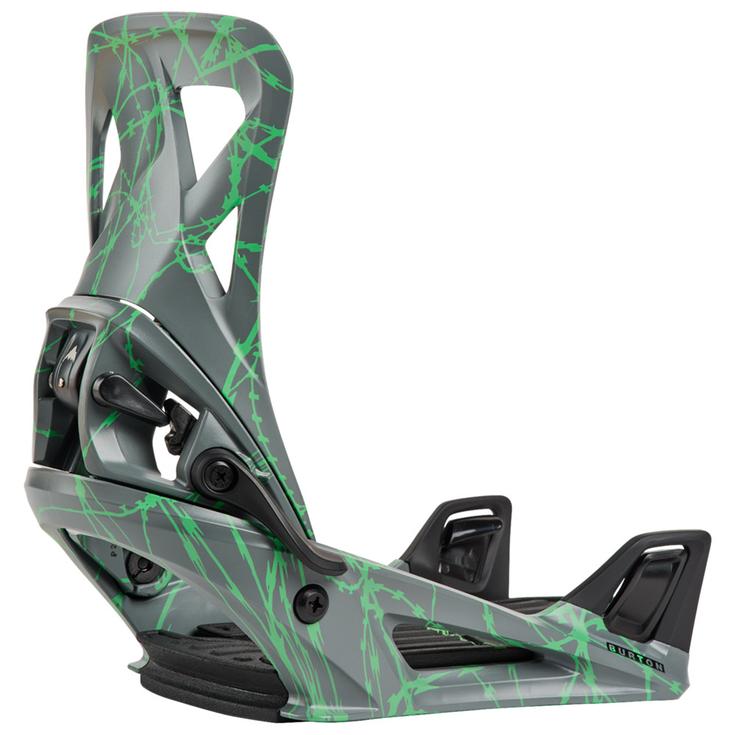 Burton Snowboard Binding Step On Men Gray Green Voltage Overview