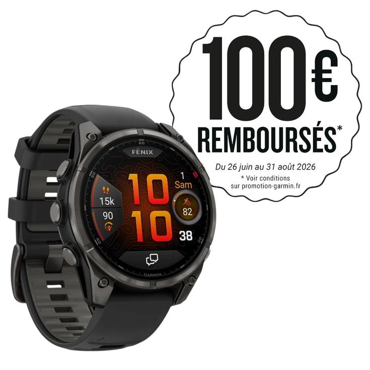 Garmin Horloge GPS Fenix 8 Pro Amoled Titane Carbon Gray Voorstelling