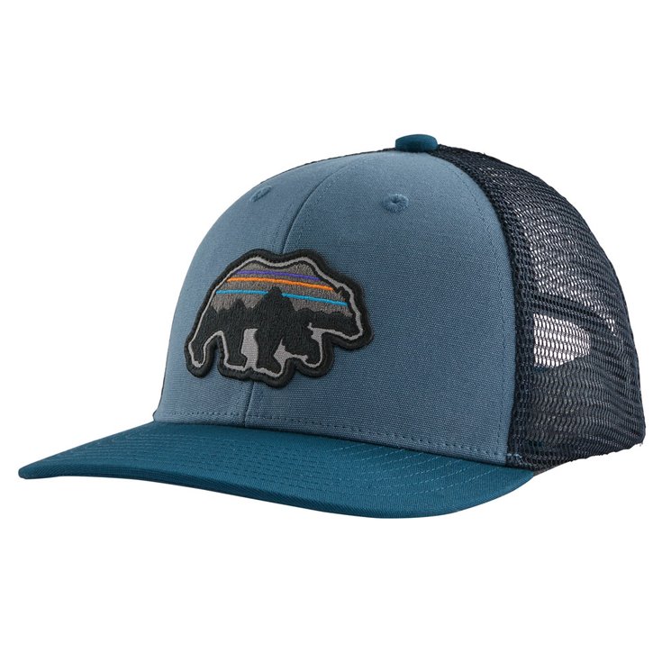 Patagonia Casquettes K's Trucker Hat Back for Good Bear: Pigeon Blu Présentation