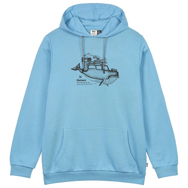 Picture Sweat D&S Whally Hoodie Copen Blue Overview