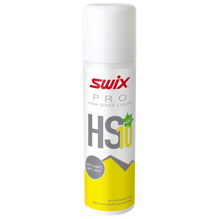 Swix Wachsen Hs10 Liq. Yellow +2°C/+10°C 125ml Präsentation
