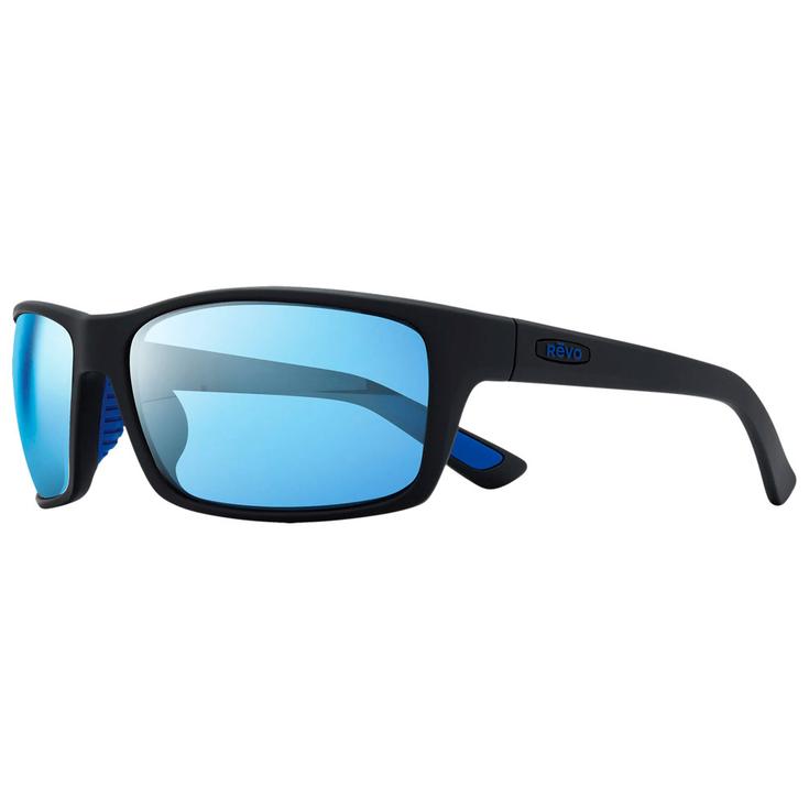 Revo Lunettes de soleil Rebel Matte Black Serilium Blue Water Polarized Présentation