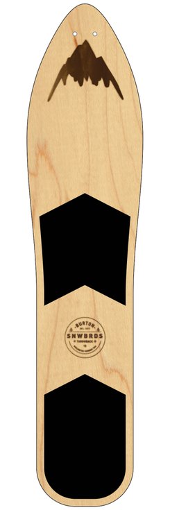 Burton Planche Snowboard The Throwback Devant