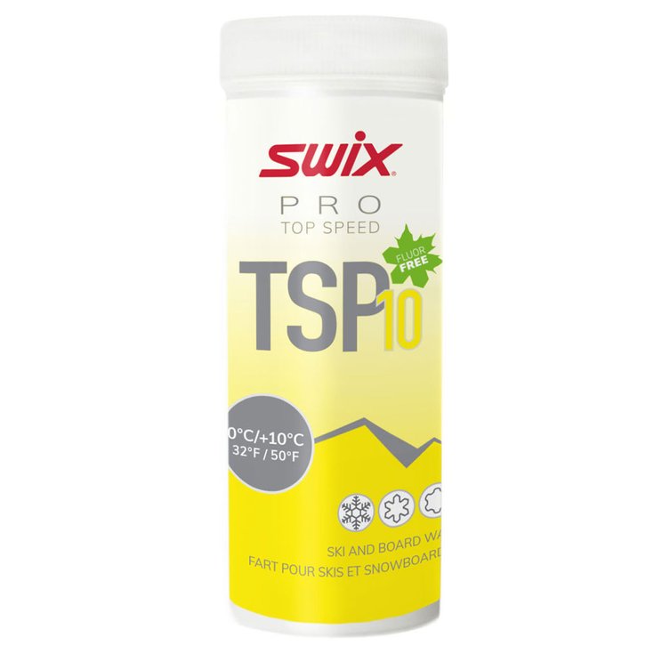 Swix Wachsen TSP10 Yellow 0°C/+10°C 40g Präsentation