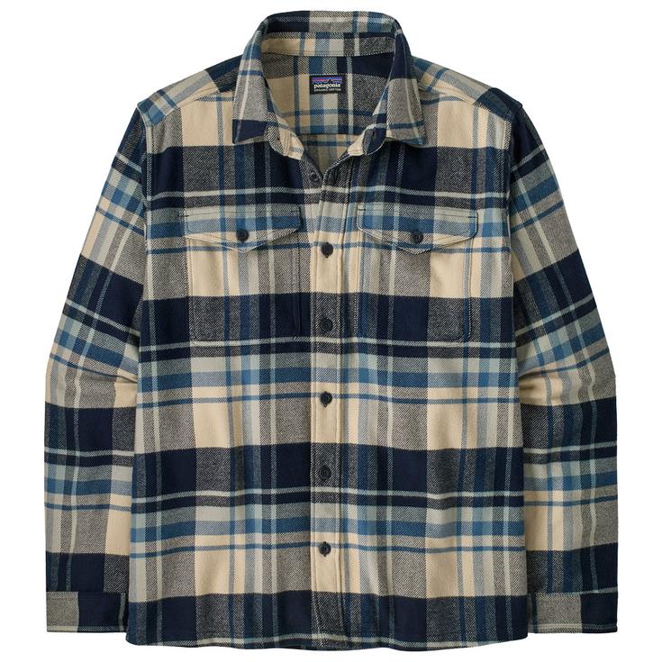 Patagonia Shirt Fjord Flannel Shirt Hibernate Sunken Blue Overview
