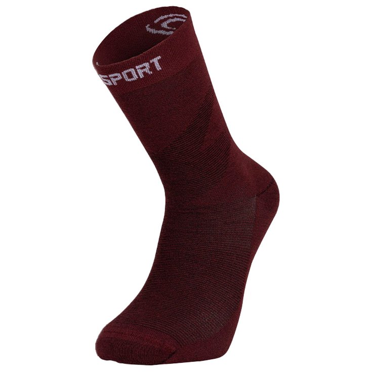 Bv Sport Calze Double Gr Socks High Lyocell Bordeaux Presentazione