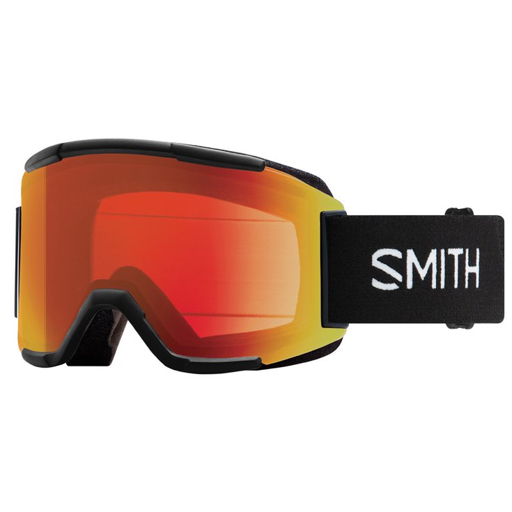 Smith Skibrille Squad Black Chromapop Photochomic Red Mirror Präsentation