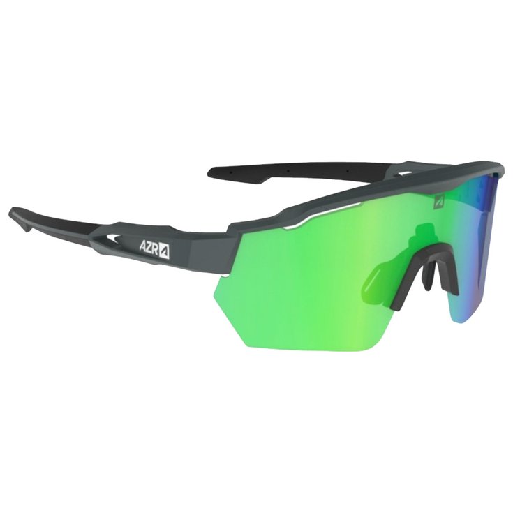 AZR Sonnenbrille Coffret Race Rx Carbone Mate Multicouche Vert + Incolore Präsentation