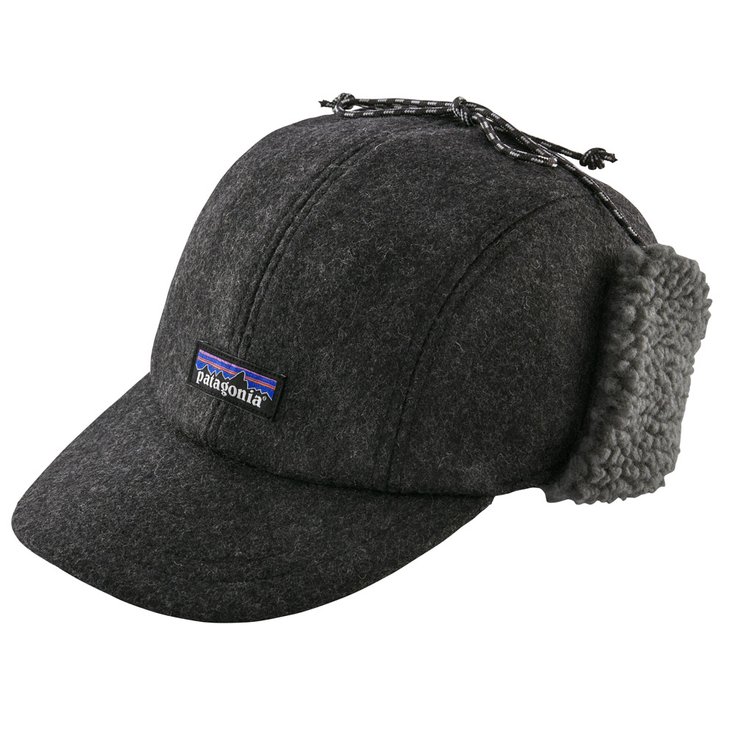 Patagonia Casquettes Recycled Wool Ear Flap Cap Forge Grey Côté