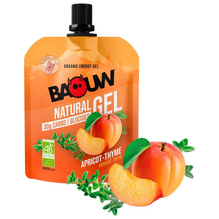 Baouw Gel energetici Gel Naturel Bio 85 g. Abricot Thym Presentazione