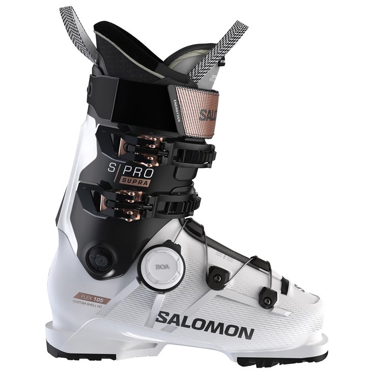Salomon Chaussures de Ski S/Pro Supra Boa 105 W Gw Dawn Blue Black Pink gold Met Dos