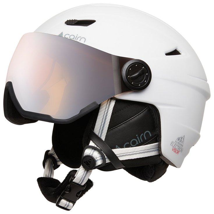 Cairn Visor helmet Electron Visor Photo Mat White Overview