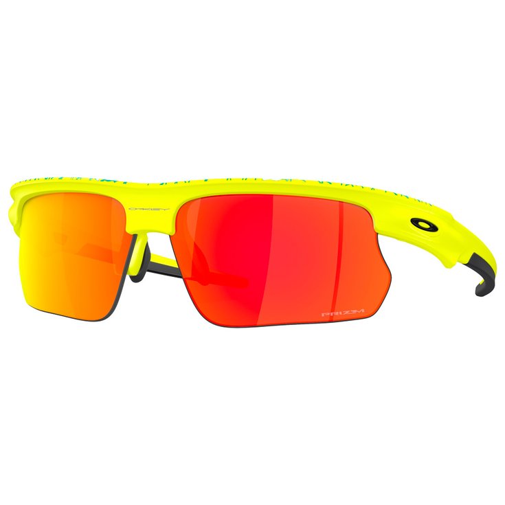 Oakley Sunglasses Bisphaera Matte Tennis Ball Yellow Prizm Ruby Overview