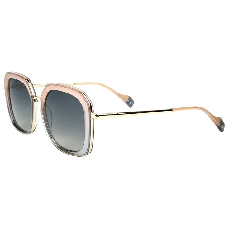 Binocle Eyewear Lunettes de soleil Diana Shiny Gold Gradient Brown Grey Gradient Grey Polarized Présentation
