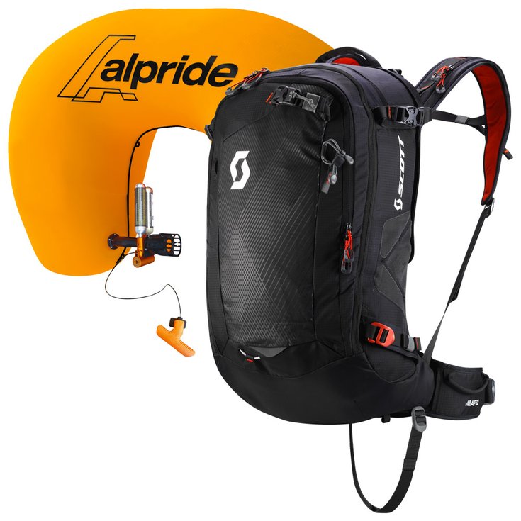Scott Mochila airbag Air Free Alpride 32L Kit Black Burnt Orange Présentation
