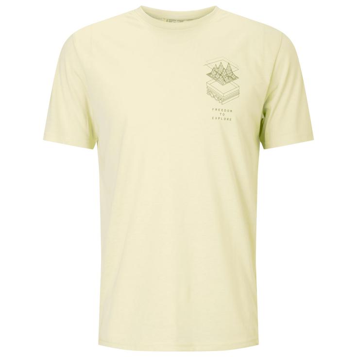 Scott Wander-T-Shirt Defined Dri Short Sleeve Acid Yellow Präsentation