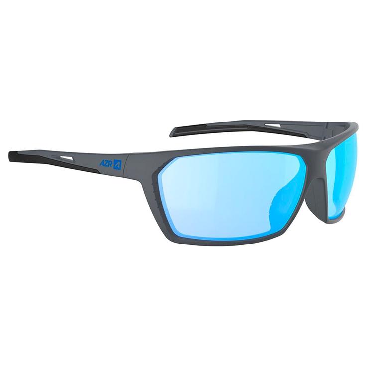 AZR Lunettes de soleil Fight Anthracite Mate Multicouche Bleu Présentation