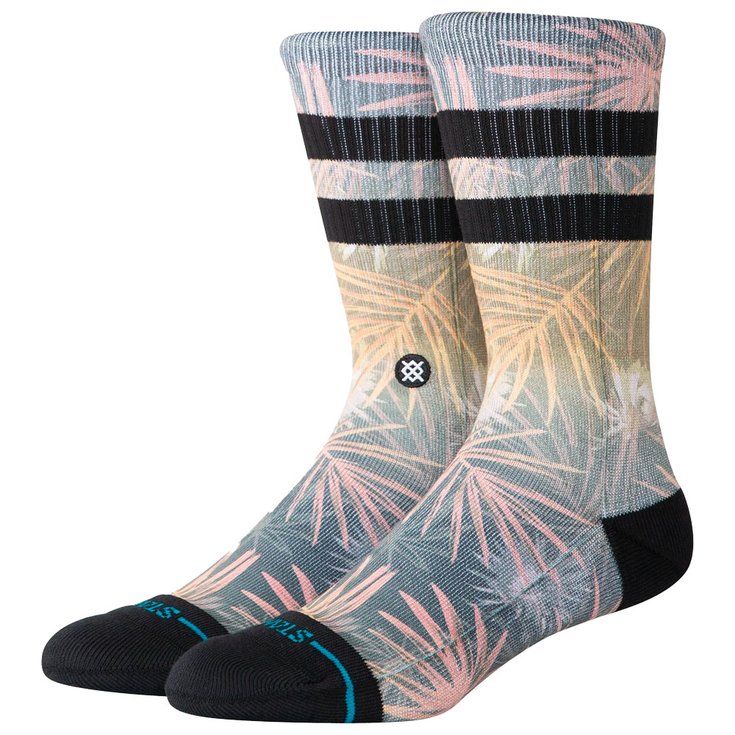 Stance Florals Socks Full Moon Crew Multi 