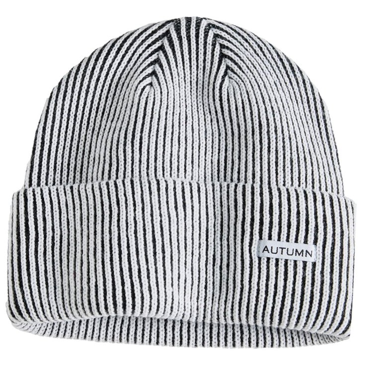 Autumn Gorro Cord Beanie White Black Presentación