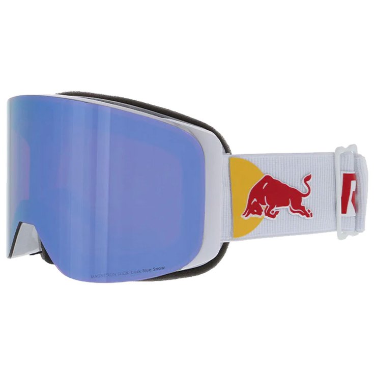 Red Bull Spect Magnetron Slick Shiny Silver White Red Blue Mirror + Dusk Blue Snow 1 